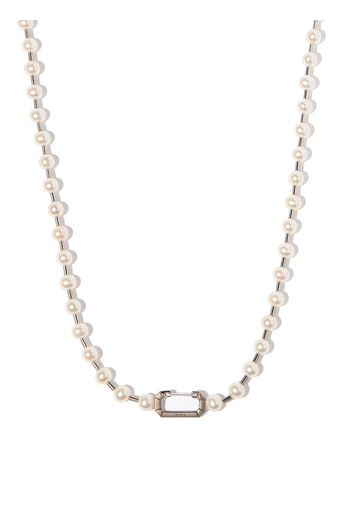 EÉRA 18kt white gold Tokyo pearl link necklace