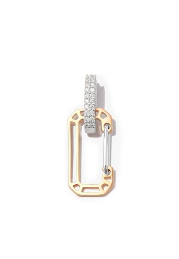 EÉRA 18kt yellow and white gold Small Chiara diamond earring - WHITE YELLOW