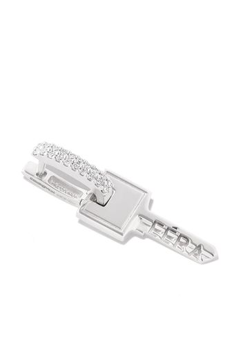 EÉRA 18kt white gold Key Drop diamond earring - Argento