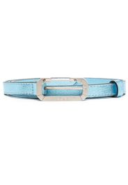 EÉRA logo-engraved buckle metallic belt - Blu