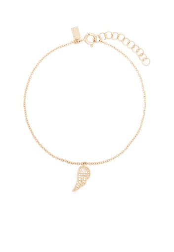 Ef Collection 14kt yellow gold Angel Wing diamond bracelet - Oro