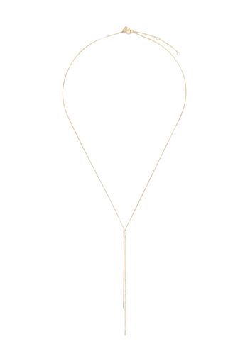 Ef Collection 14kt yellow gold Shayla diamond lariat necklace - Oro