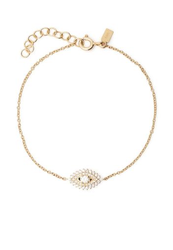 Ef Collection 14kt yellow gold Evil Eye diamond bracelet - Oro