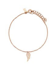 Ef Collection 14kt rose gold Angel Wing diamond bracelet - Rosa