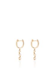 Ef Collection 14kt yellow gold diamond huggie earring - Oro