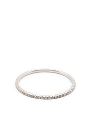 Ef Collection 14kt white gold diamond eternity stack ring - Argento