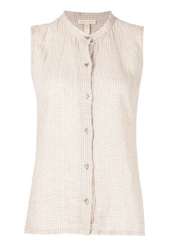 Eileen Fisher sleeveless button-up shirt - Marrone