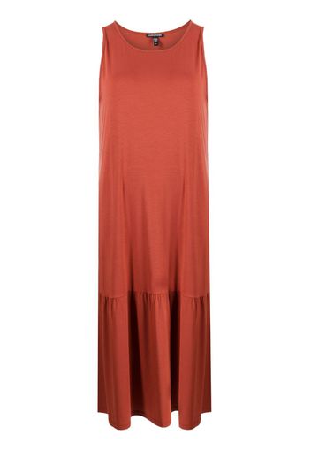 Eileen Fisher sleeveless lyocell midi dress - Rosso