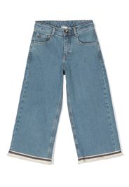 Eleventy Kids wide leg jeans - Blu