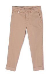 Eleventy Kids stretch-cotton chino trousers - Toni neutri