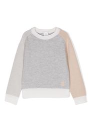 Eleventy Kids crew-neck knitted sweatshirt - Grigio