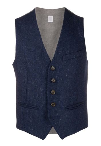 fleck knit waistcoat