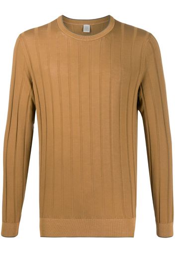 ribbed round-neck jumper