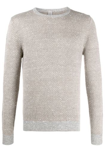 long-sleeve fitted jumper