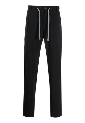 tailored drawstring waist trousers