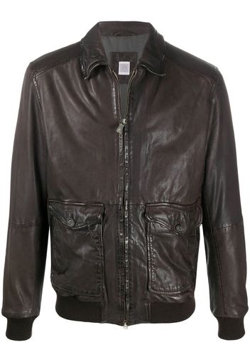 panelled zipped jacket