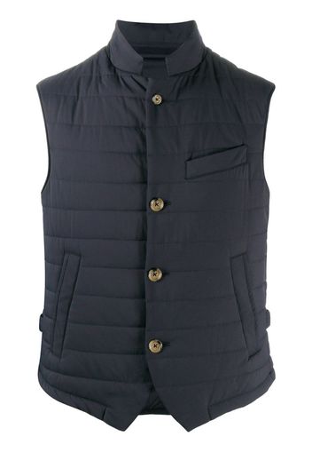 quilted sleeveless gilet