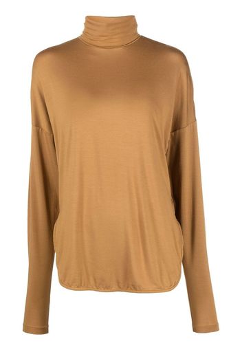 Eleventy turtleneck long-sleeved top - Marrone