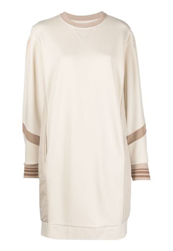 Eleventy panelled sweatshirt dress - Toni neutri