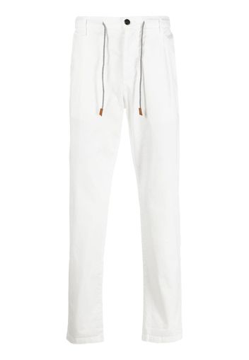 Eleventy drawstring straight-leg trousers - Bianco