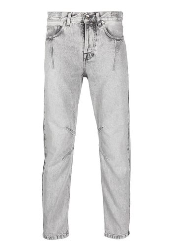 Eleventy slim-cut bleached-wash jeans - Grigio