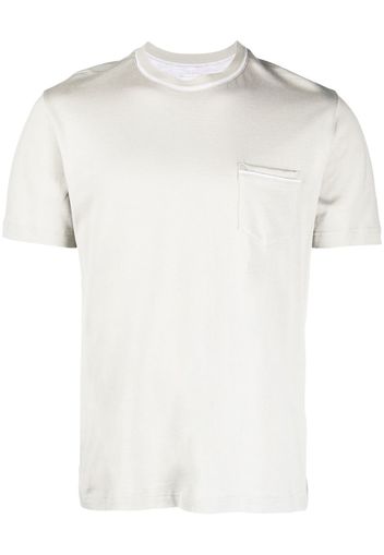 Eleventy T-shirt con ricamo - Grigio