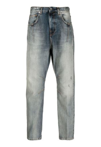 Eleventy Jeans affusolati con effetto schiarito - Blu