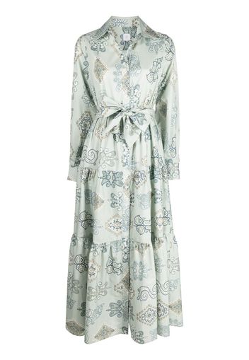 Eleventy graphic-print shirt dress - Verde