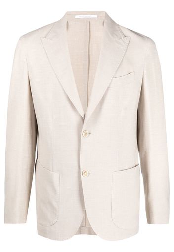 Eleventy single-breasted wool-blend blazer - Toni neutri