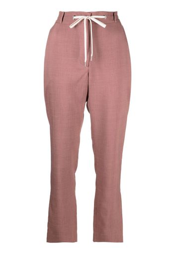 Eleventy drawstring chambray trousers - Rosa