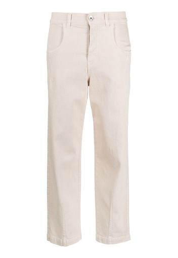 Eleventy cropped straight-leg jeans - Toni neutri