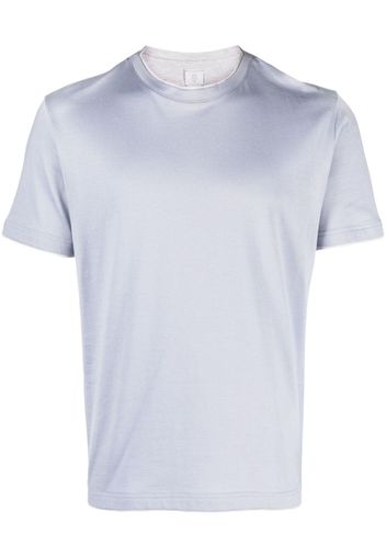 Eleventy crew-neck cotton T-shirt - Blu