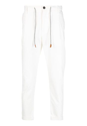 Eleventy Pantaloni affusolati con coulisse - Bianco