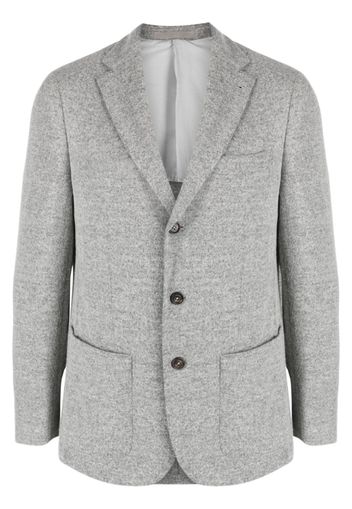 Eleventy mélange-effect single-breasted blazer - Grigio