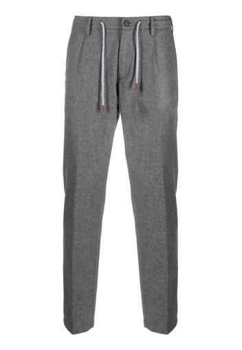 Eleventy drawstring straight-leg trousers - Grigio