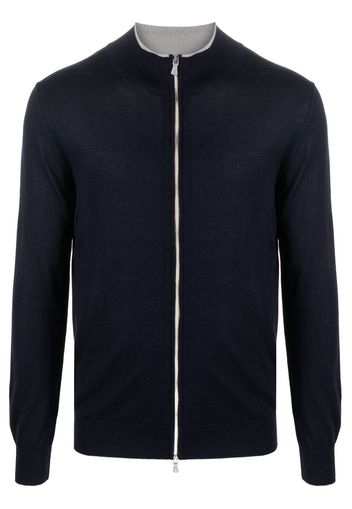 Eleventy lightweight zip-up sweatshirt - Blu