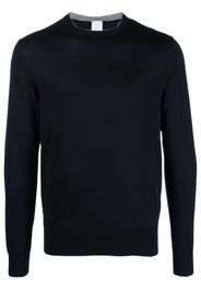 Eleventy crew-neck long-sleeve jumper - Blu