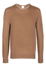 Eleventy crew-neck wool jumper - Marrone