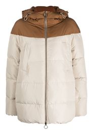 Eleventy two-tone padded hooded jacket - Toni neutri