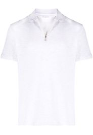 Eleventy zip-up cotton polo shirt - Grigio