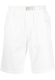 Eleventy belted-waist cotton shorts - Bianco