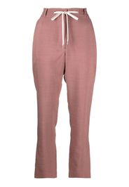 Eleventy drawstring chambray trousers - Rosa