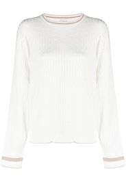 Eleventy cable-knit jumper - Bianco