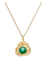 ELHANATI 18kt yellow gold L'amore emerald necklace - Verde