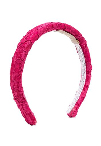 ELIE SAAB JUNIOR floral-lace headband - Rosa