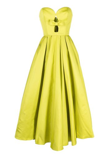 Elie Saab strapless taffeta dress - Verde