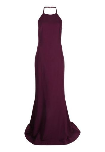 Elie Saab silk crepe halterneck gown - Viola