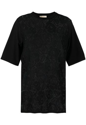 Elie Saab T-shirt con maniche corte - Nero