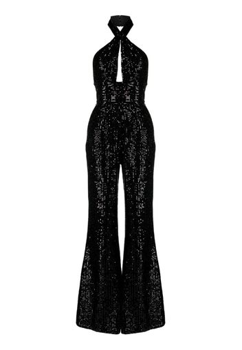 Elie Saab Tuta intera con paillettes - Nero