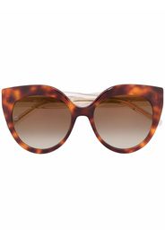 Elie Saab cat eye sunglasses - Marrone